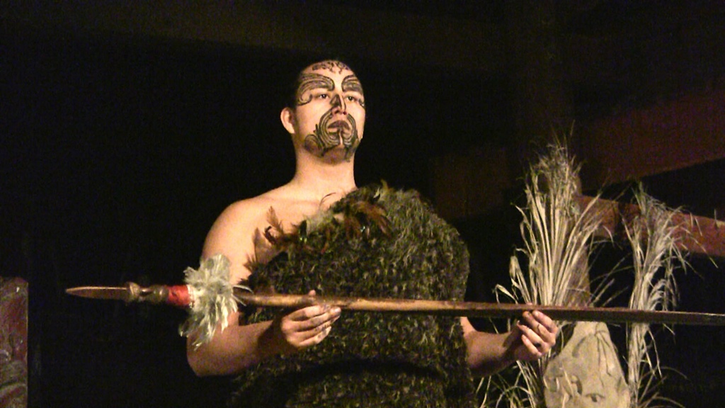 Maori Chief with Weapon